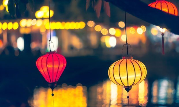 lồng đèn trang trí đám cưới phong cách Hội An Á Đông lãng mạn