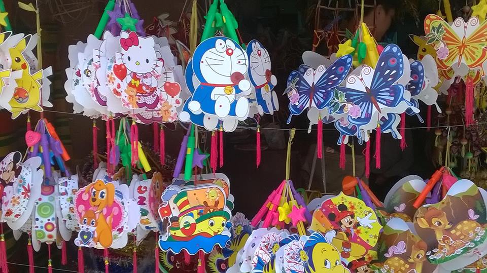 Lồng đèn trung thu điện tử đủ loại đủ màu sắc
